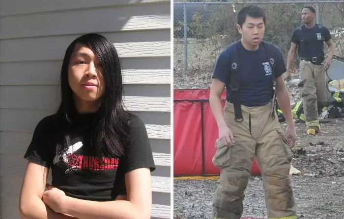 24張「中二轉大人」的反差照 rock情侶檔交往前後一比對...網笑：正常多了