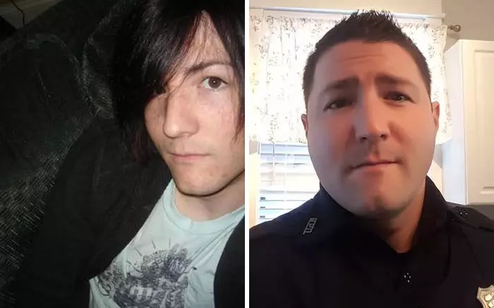 24張「中二轉大人」的反差照 rock情侶檔交往前後一比對...網笑：正常多了