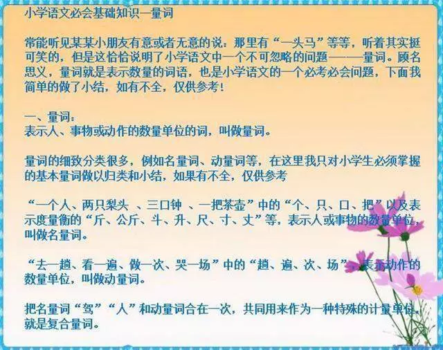 如果孩子正在上國小,這份資料務必收好,記熟吃透成績不下98