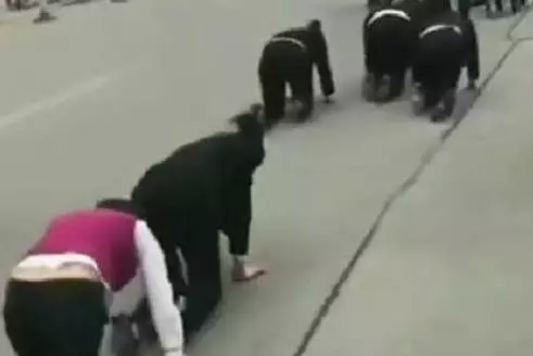 只因未完成【這件事】,多名大陸女員工被罰當街跪地爬行,網友感歎:幸好我們臺灣沒有