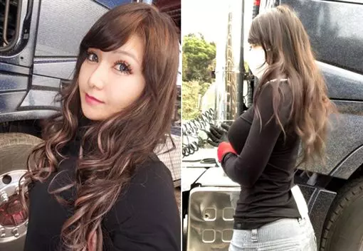 老司機發車!豪乳萌妹開貨車 「水蛇腰配頭燈」網友大失血