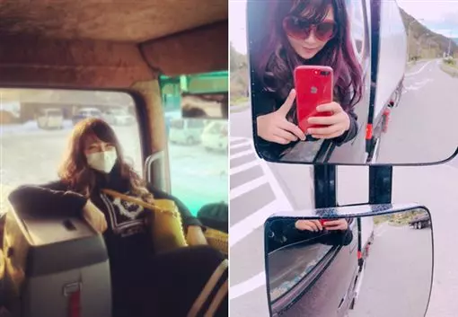 老司機發車!豪乳萌妹開貨車 「水蛇腰配頭燈」網友大失血