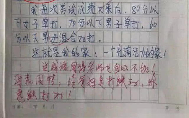 「爆笑」小學生滿分作文《我的家》走紅,連用十多個成語,老師都給跪了:算你狠,100分拿去!