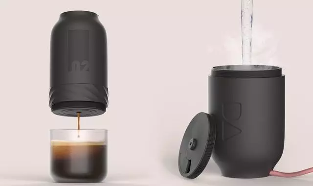 一款可攜式咖啡機,像是膠囊咖啡機的改造版本|這個設計了不起