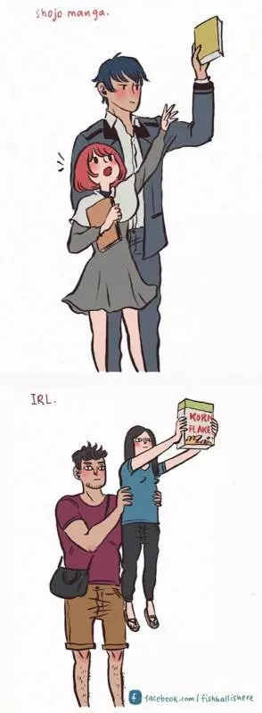 19張證明「越欠揍反而越甜蜜」的情侶插畫第2張男友的鬍子就該這樣刮!!
