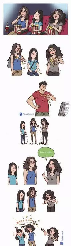 19張證明「越欠揍反而越甜蜜」的情侶插畫第2張男友的鬍子就該這樣刮!!