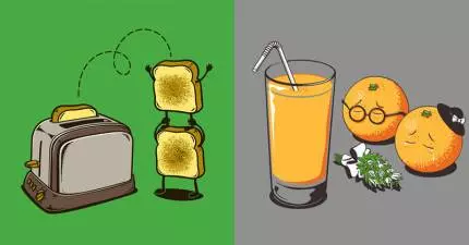 26個食物「在被人類吃掉之前」的爆笑可愛人生示意圖!