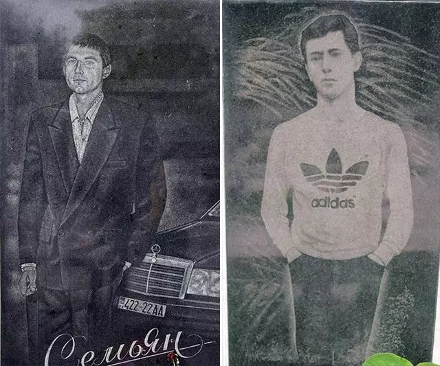 俄羅斯黑幫太霸氣!整尊亡者「刻成直立式墓碑」 跑車小弟通通弄成超美雕刻一起帶走