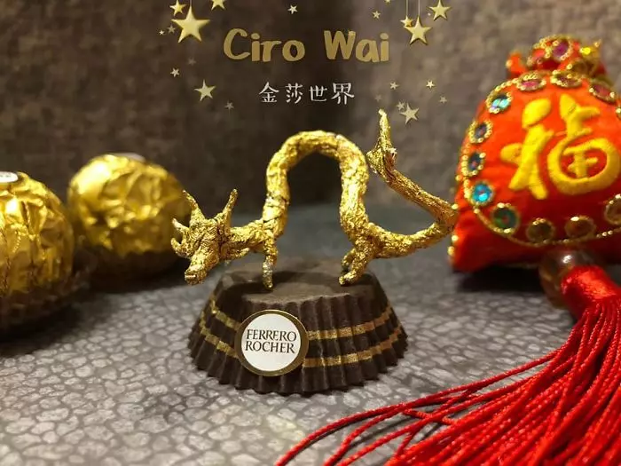 台灣藝術家用金莎折「黃金十二宮」紅遍國際 外網驚艷:什麼都能做