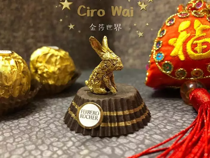 台灣藝術家用金莎折「黃金十二宮」紅遍國際 外網驚艷:什麼都能做
