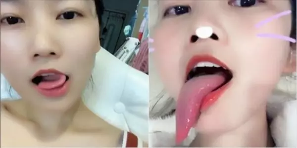 直播正妹「舌頭舞」紅透半邊天!超靈活「伸長舌頭」國外都震驚!網友:這黑白無常嗎?