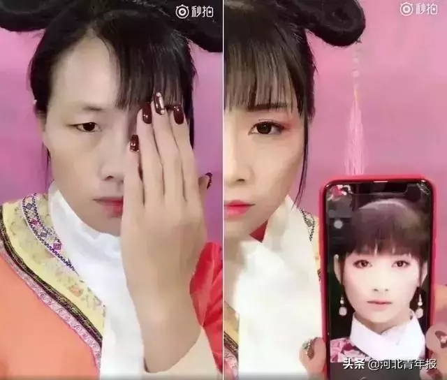 河北農村女子直播「易容術」,一人扮演整個娛樂圈,央視走紅月入六位數