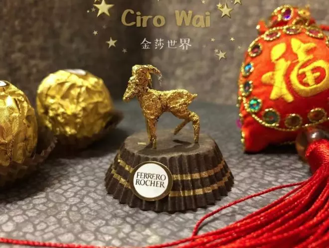 女兒愛吃金莎…他隨手將包裝紙「摺成12生肖」!駿馬奔騰帥爆「一看到金豬本尊」紅到國外:太Q了