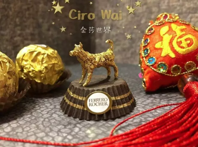 女兒愛吃金莎…他隨手將包裝紙「摺成12生肖」!駿馬奔騰帥爆「一看到金豬本尊」紅到國外:太Q了