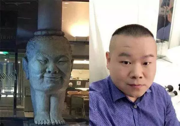 九位撞臉雕像的明星,岳雲鵬的尷尬了,郭德綱的已不能用語言形容