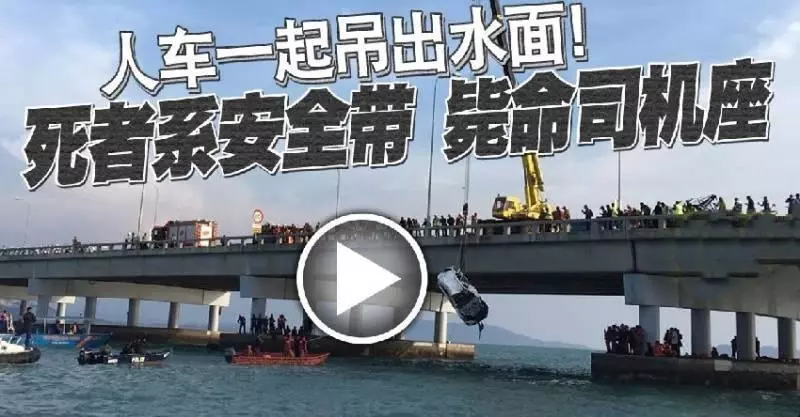 《看現場視頻》人車一起吊出水面