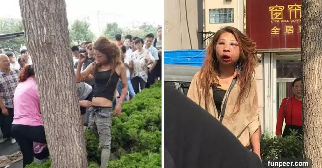 網友驚見這個小三被原配打到一秒變豬頭 ,肉搜後才發現沒被打之前根本超漂亮!