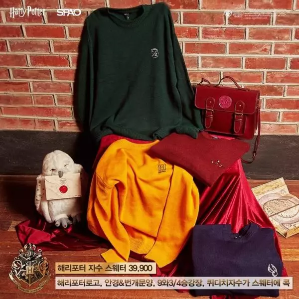 粉絲注意!《哈利波特 X 韓時裝品牌》推世紀聯名衣 史萊哲林風格帥到讓人忍不住啦❤