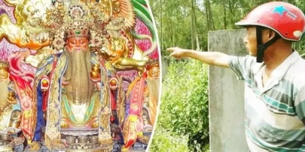 拜拜驚見「土地公」現身!男子「我要發財了嗎?」眼尖網友:「照片裡真的有號碼」