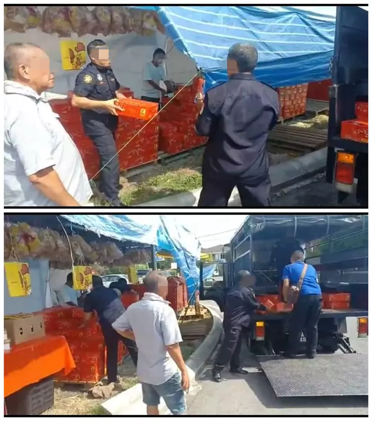老伯眼睜睜看著執法人員搬走貨物 「每年都有一種理由向華人開刀!」
