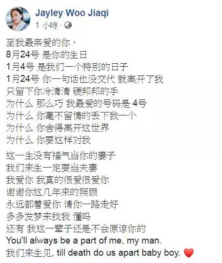 軍訓受重傷 情況一度好轉·新加坡藝人馮偉衷離世