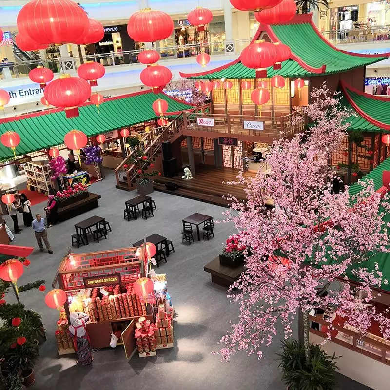 大馬Shopping Malls 超壯觀【新年裝飾】TOP10!第一名像穿越到中國古代