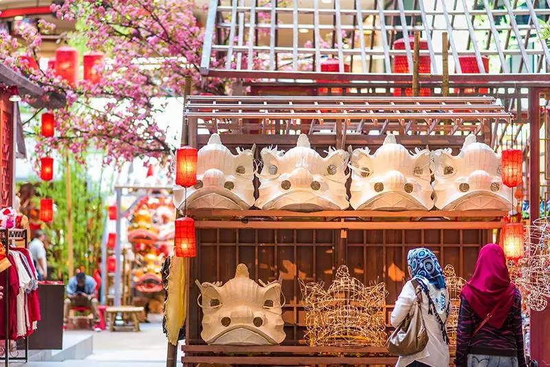 大馬Shopping Malls 超壯觀【新年裝飾】TOP10!第一名像穿越到中國古代