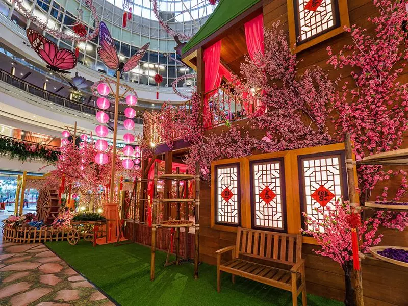 大馬Shopping Malls 超壯觀【新年裝飾】TOP10!第一名像穿越到中國古代
