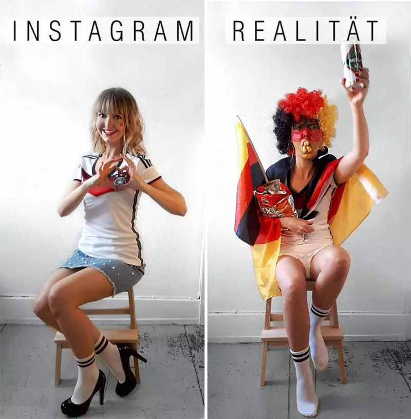 20張網美不想讓你知道的「IG vs 現實」崩潰對比照 說自己是宅女...結果在家還要化妝?