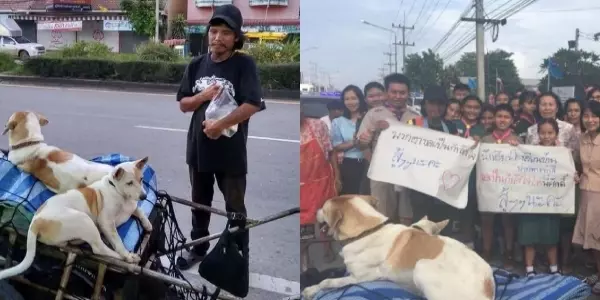 泰國癡情男帶著女友骨灰,步行1541公里!只為了當初的誓言,讓人都忍不住幫他加油打氣!