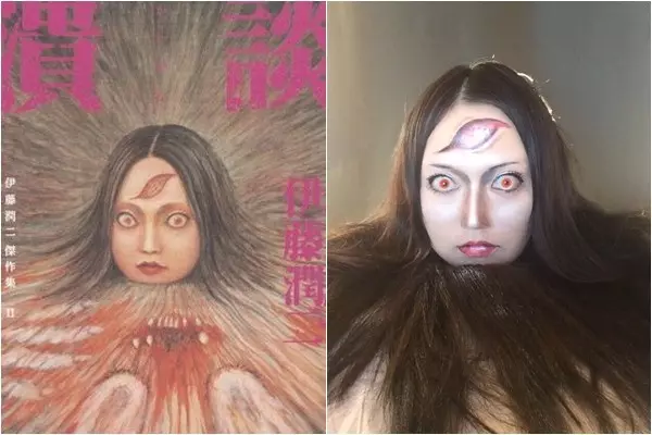 一眼讓人起雞皮疙瘩!超強Coser神還原「恐怖漫畫女角」 本尊是「甜美空靈正妹」網友秒戀愛❤