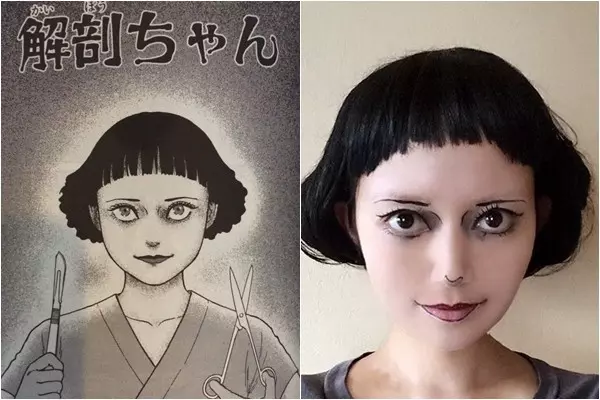 一眼讓人起雞皮疙瘩!超強Coser神還原「恐怖漫畫女角」 本尊是「甜美空靈正妹」網友秒戀愛❤