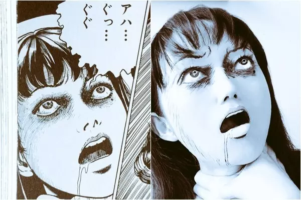 一眼讓人起雞皮疙瘩!超強Coser神還原「恐怖漫畫女角」 本尊是「甜美空靈正妹」網友秒戀愛❤