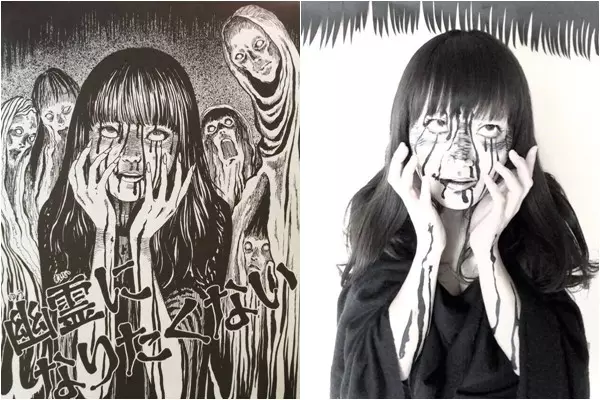 一眼讓人起雞皮疙瘩!超強Coser神還原「恐怖漫畫女角」 本尊是「甜美空靈正妹」網友秒戀愛❤