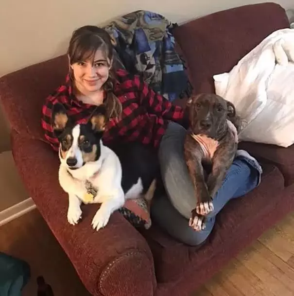 比特犬窩收容所一直沒人要,被領回家後「每天必做這件事」!