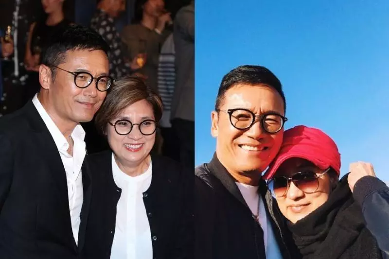 戚美珍真的老了,與苗僑偉合照怎麼像保姆,一雙兒女顏值差距挺大!