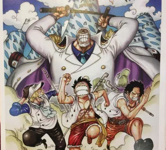 海賊王情報:另一個故事?艾斯薩博路飛成海軍,大媽十胞胎曝光