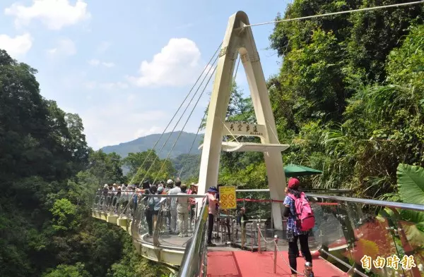 春節拚人氣!新溪口吊橋入園一律....