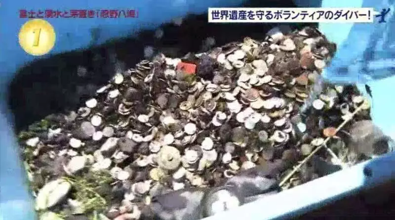 富士山下許願 潛水員潛到許願池下「驚見2000枚臭銅錢」秒懂難怪願望都沒實現!