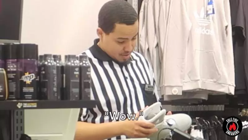 他故意叫阿公把「價值600萬球鞋」拿去退貨!店員們一看發現「有錢也買不到」反應轟動全網
