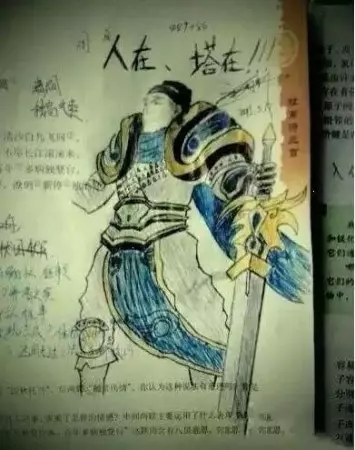 完全沒有人能阻止學生上課不專心的瘋狂塗鴉才華藝術!太強大了!
