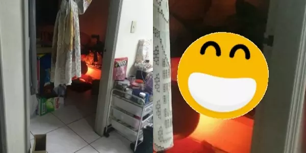 房間透出詭異紅光!驚見「邪教儀式」現場被嚇歪 放大更驚悚網友全狂推