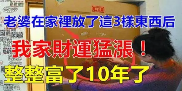 自從客廳放上這3樣東西後,我家已經整整富了10年了!