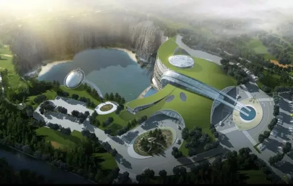 「破坑」大翻身!設計師把這坑改建成「華麗五星級酒店」,「水下客房」富豪們都搶著要住!