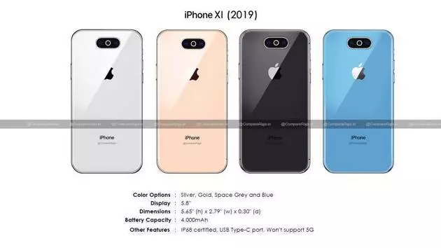 iPhone11設計曝光 水平攝像頭惹網友吐槽:丑到想用回OPPO
