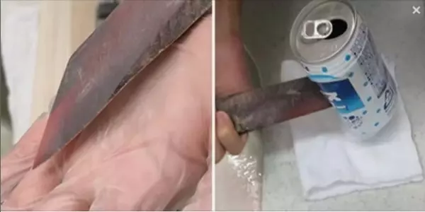 鰹魚乾加熱打磨後竟會變成「超鋒利匕首」!堅硬程度居然能夠刺穿鋁罐!