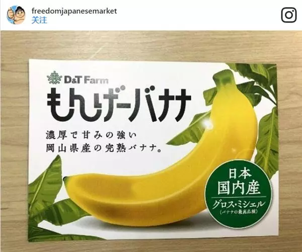 日本創造出一款能吃外皮的香蕉,價值不菲,一串648 日元!買不起!