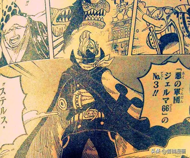 海賊王931話情報圖:山治黑色戰鬥服比想像中還要帥,髮型也變了