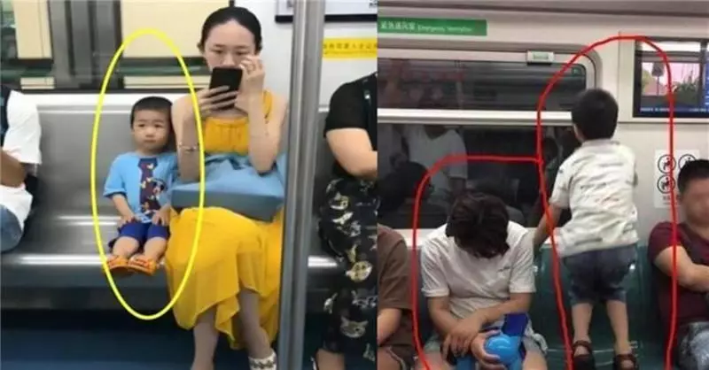 一節車廂兩種家庭,兩個孩子的未來讓人一眼看穿,家教真的太重要