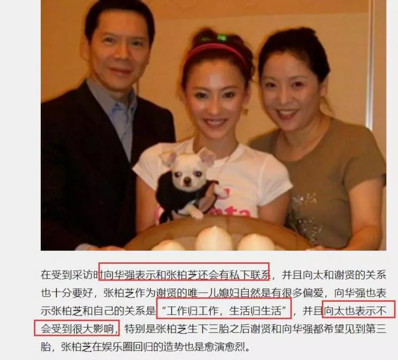 向太淩晨發博諷刺張柏芝:生了三胎連孩子的爸都不知道,本性難改
